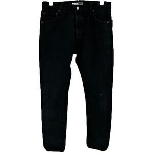 Levi's Re/Done Relaxed Taper Jeans Ankle Mid Rise 100% Cotton Black 28x33 NWT